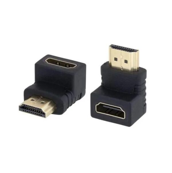 HDMI Male to Female Right Angle Adapter – L-Shape