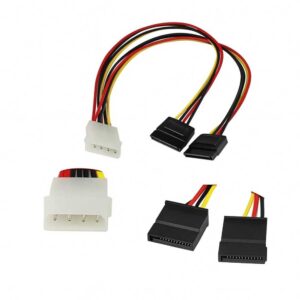 SATA Power Y Cable Adapter – Dual Output for HDD/SSD and Optical Drives